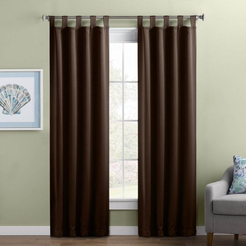 Wayfair Basics Solid Blackout Thermal Tab Top Single